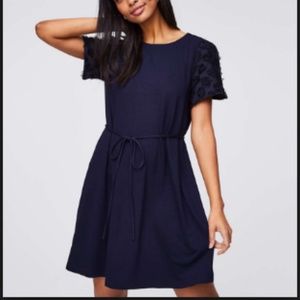 NEW Ann Taylor, Petal Sleeve Tie Waist Dress
